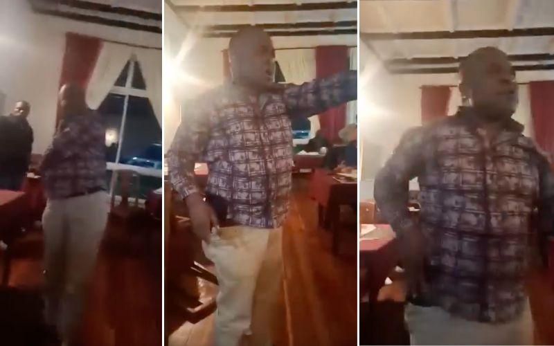 Former MP Chris Wamalwa angrily pulls out gun, chases away men who stormed meeting
