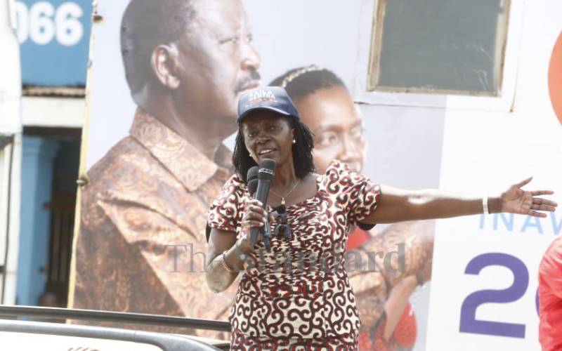 President Uhuru's nod to Martha Karua at Madaraka Day fete
