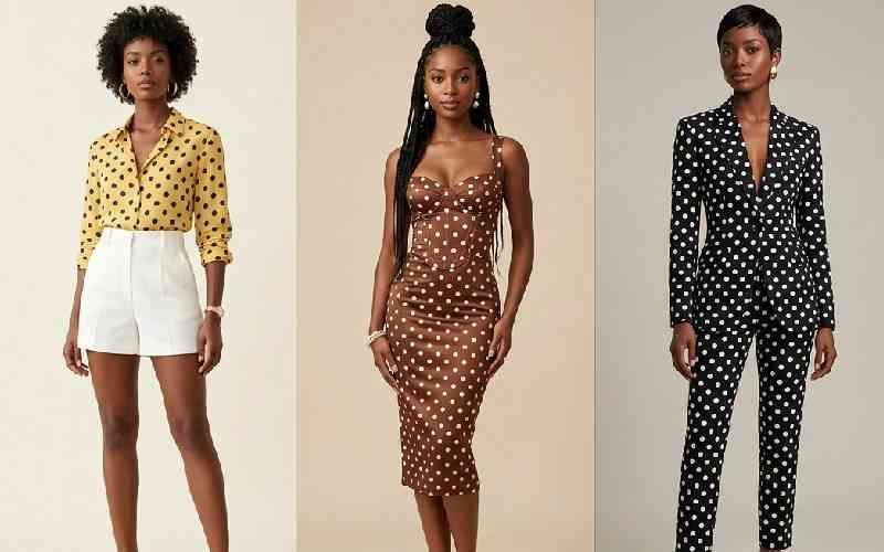 Style your polka dots without looking overdone