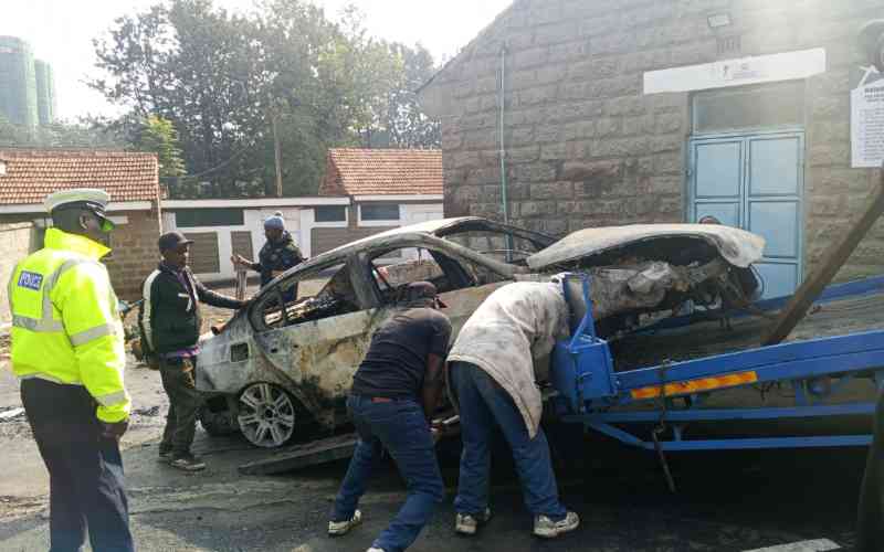 Three killed in bizarre road accident