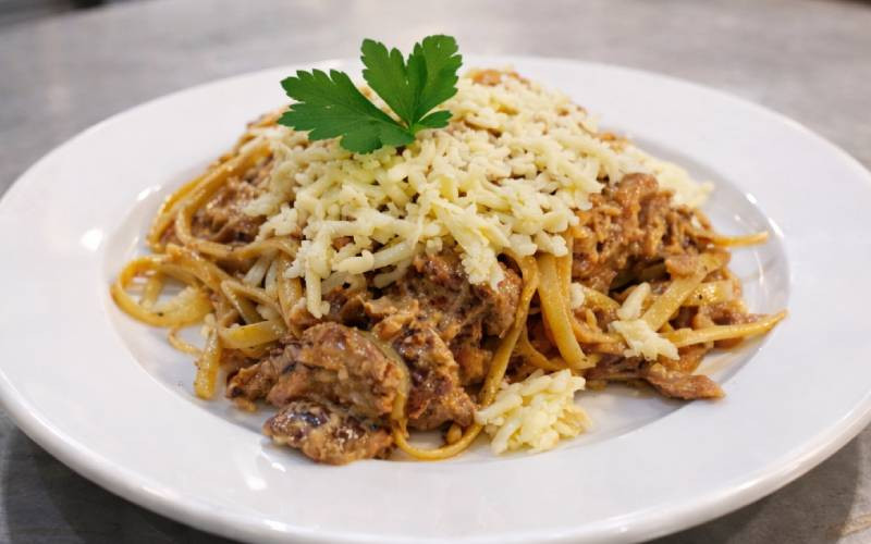 Easy recipe: Cheddar chicken tagliatelle 