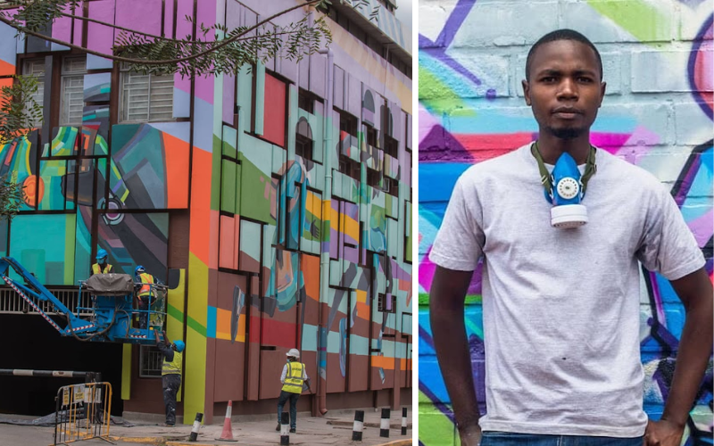 Viktart Mwangi: Artist behind popular Nairobi CBD murals invites public to join in painting