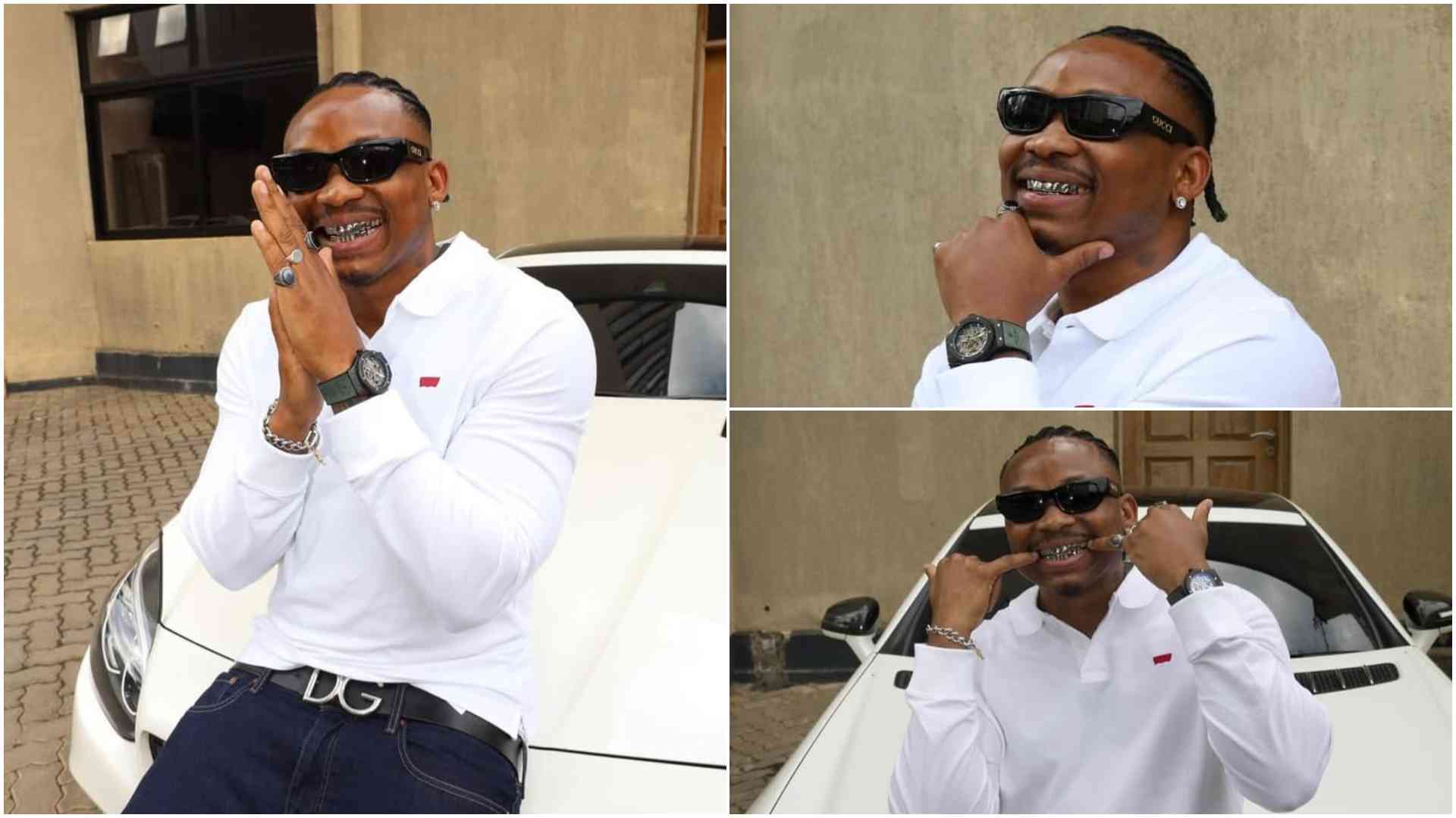Otile Brown turns up the heat with flashy grillz