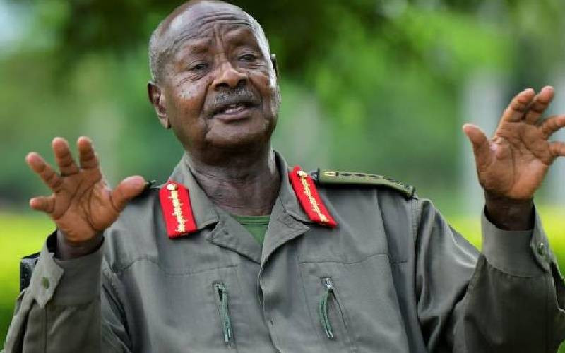 Museveni: still seeking power after 40 years of rule
