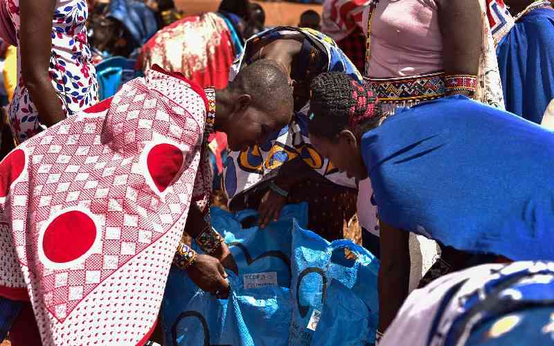 KCDF and partners donate food to drought-stricken Kajiado residents