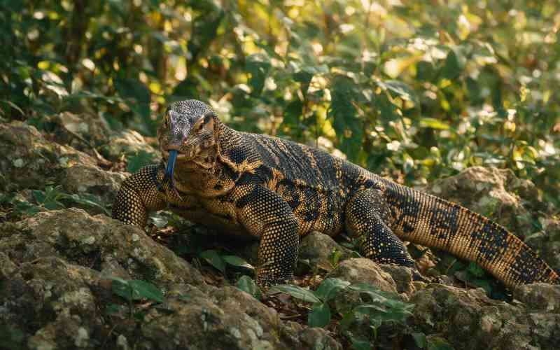 Monitor lizard storms residential area in Nairobi