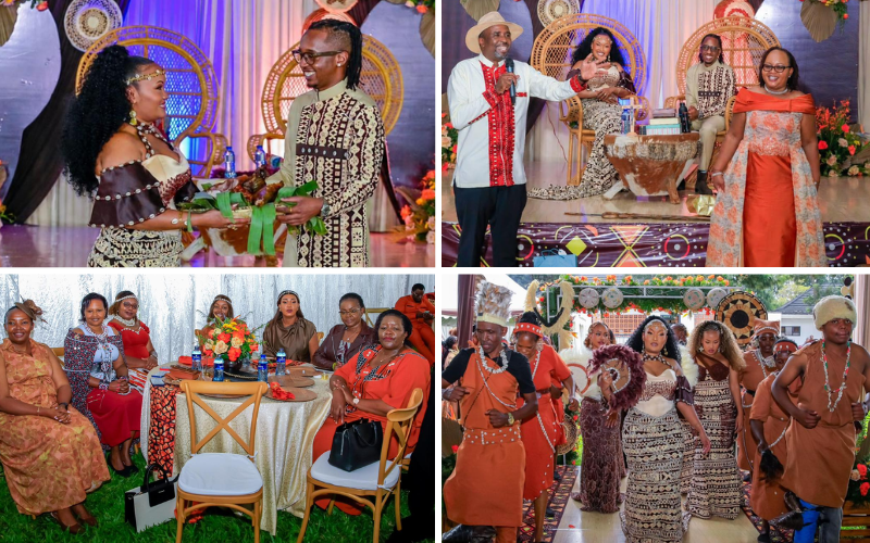 PHOTOS: Ann Waiguru elated as son Ian weds in colourful traditional ceremony