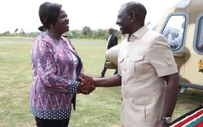 Ruto gets warm reception in Raila Nyanza bastion after 'handshake'