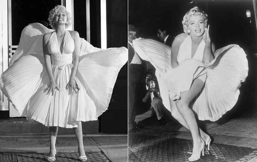 Recreating Marilyn Monroe's iconic outfits in 'Blonde'
