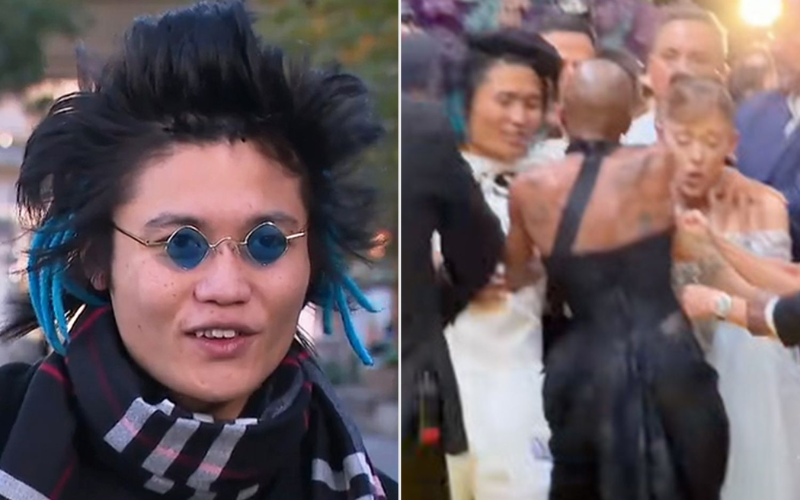 'Pyjama Man' Johnson Wen charged after attacking Ariana Grande during red carpet event