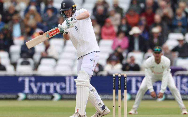 England openers share unbeaten century stand in lone Zimbabwe Test
