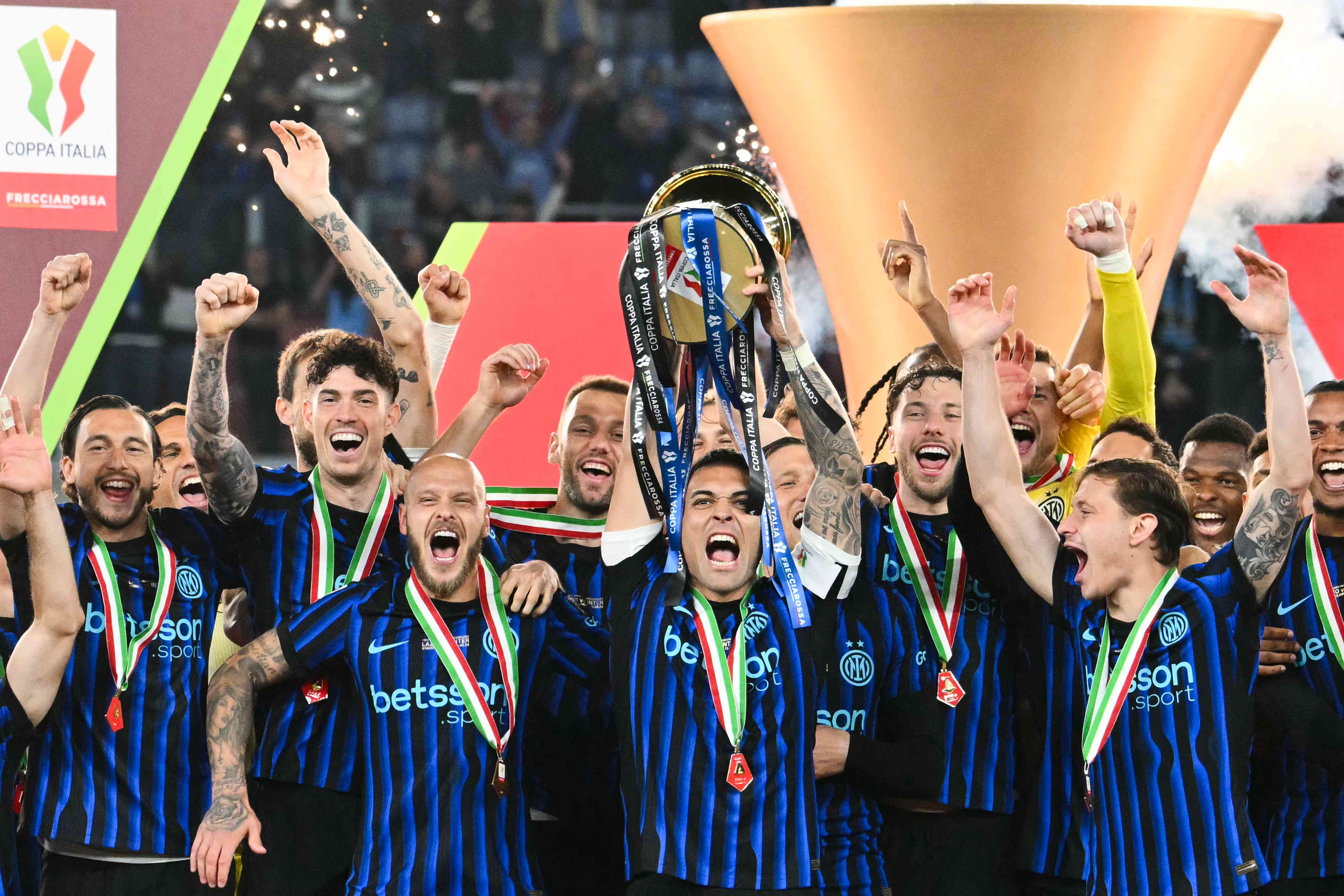 Inter Milan win Italian Cup to secure domestic double