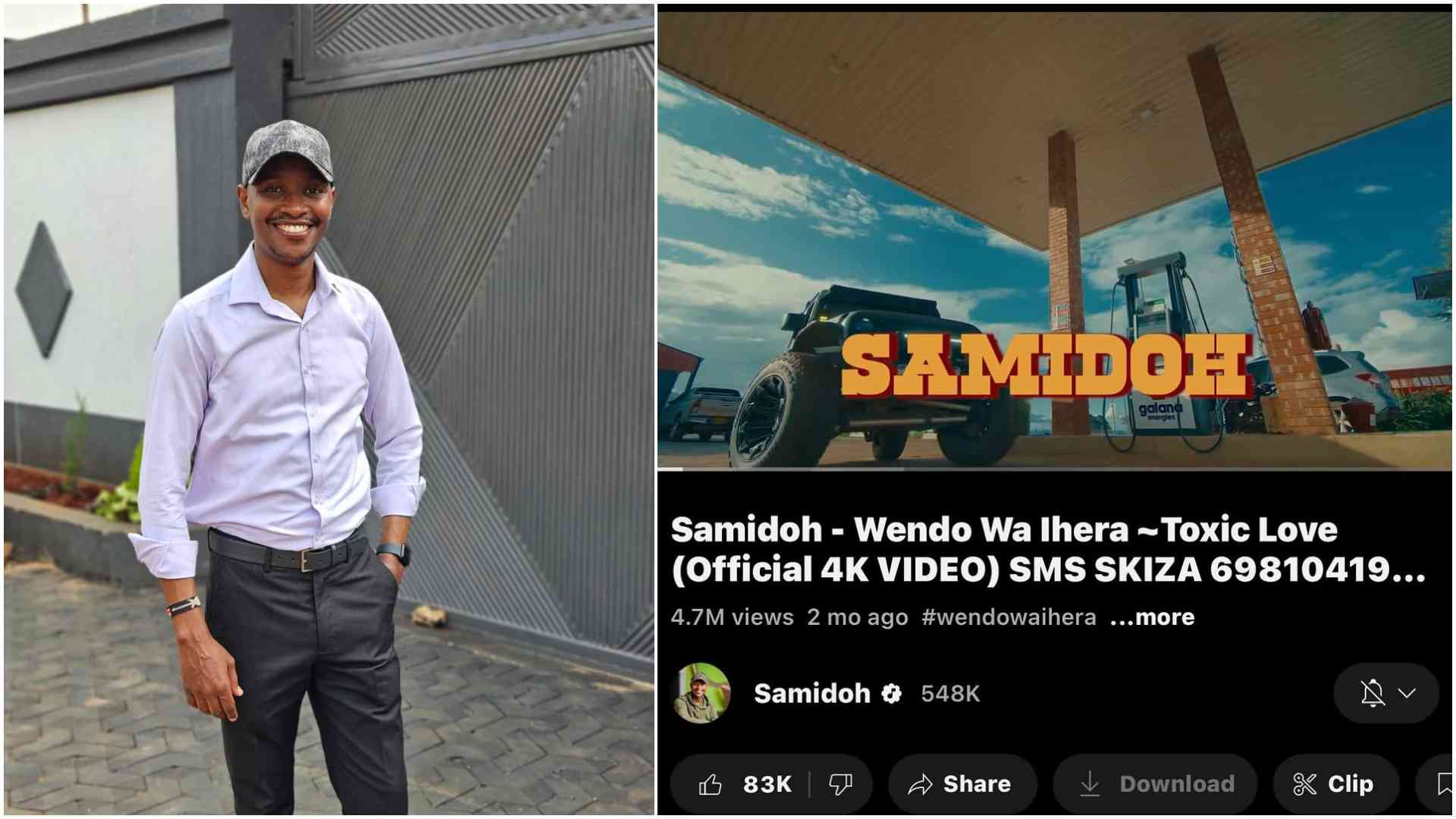 Samidoh's 'Toxic Love' back on YouTube days after it was pulled down over copyright claims