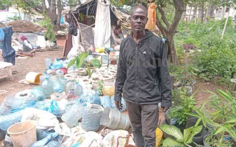 Ambitious man turns garbage into source of hope for jobless youths