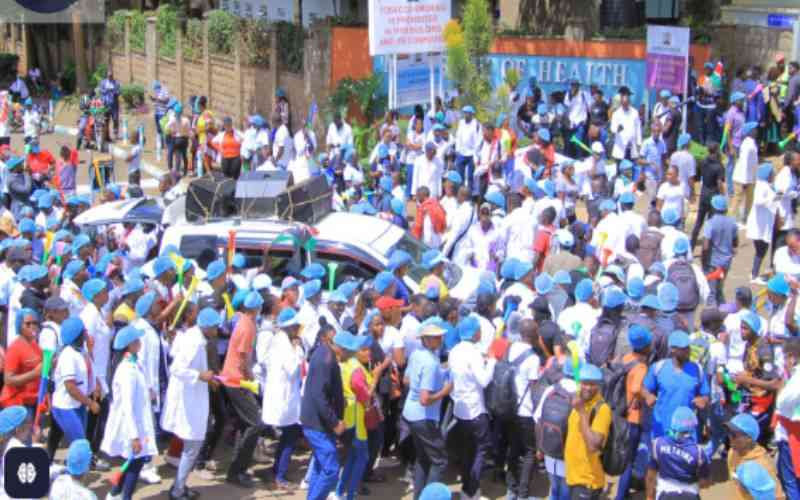 Kenya health union condemns police force on UHC protest in Nairobi