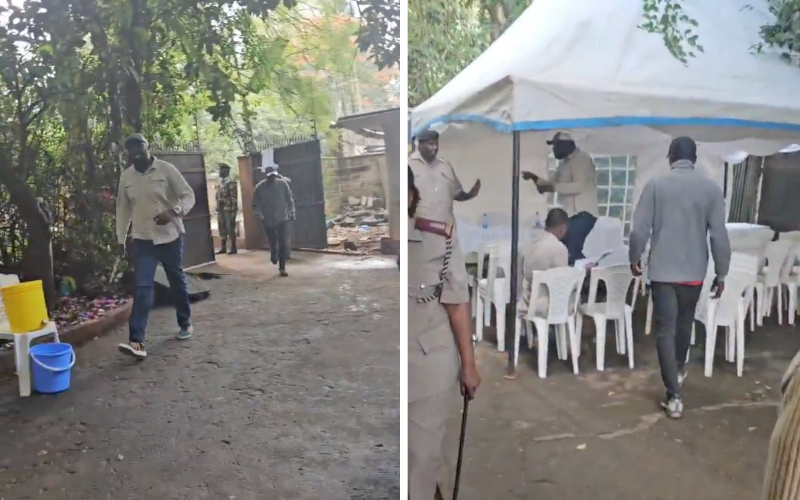 VIDEO: Robert Alai on the spot after allegedly storming, disrupting Kileleshwa meeting