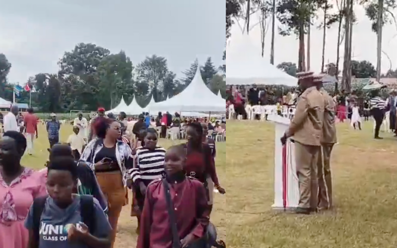 Trans Nzoia residents walk out during President Ruto's Madaraka Day speech