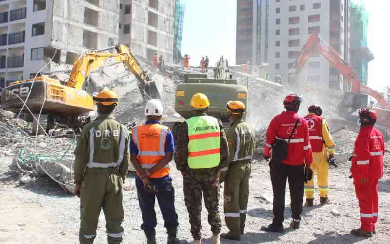 Ruku says only two people trapped in South C collapsed building