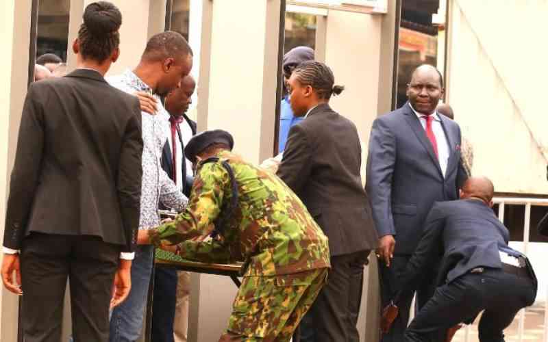 In pictures: Kenyans gather at KICC for Kindiki's swearing-in