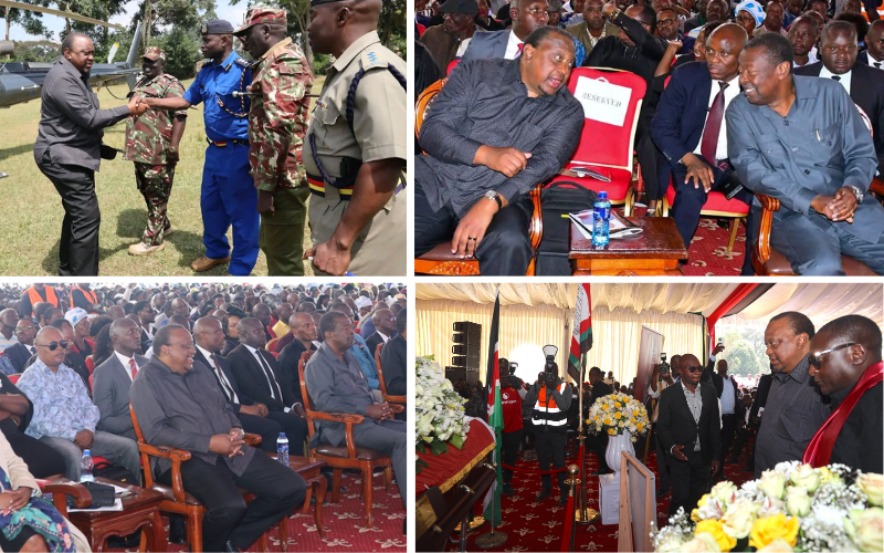 VIDEO: Uhuru Kenyatta receives cheers, heroic welcome during Cyrus Jirongo's burial in Lumakanda