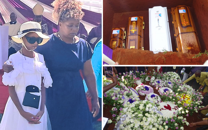 Heartbreaking photo shows lone survivor of Karai road accident at family's burial