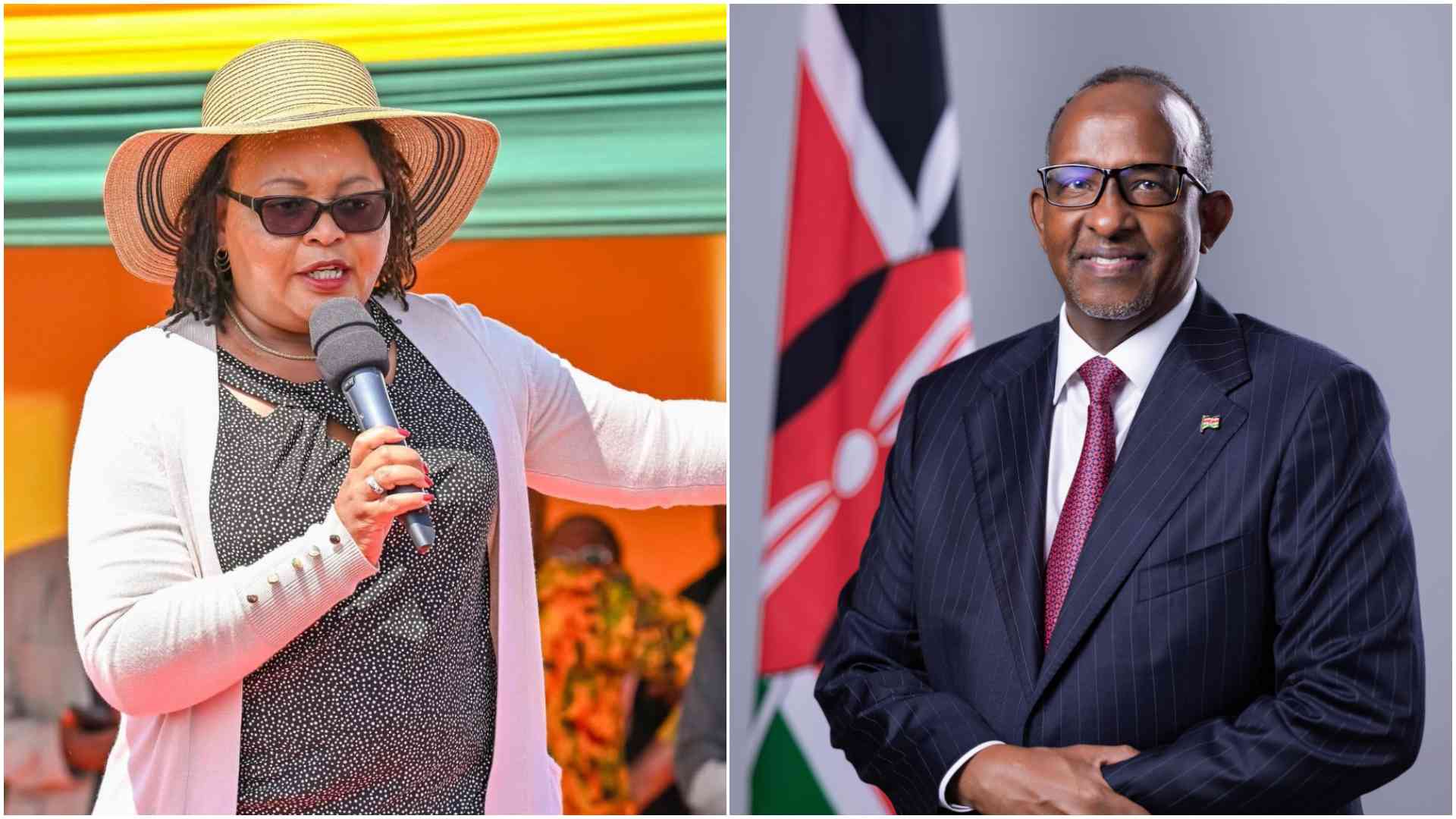 Waiguru slams CS Duale's Ol Kalou remarks, calls for apology.