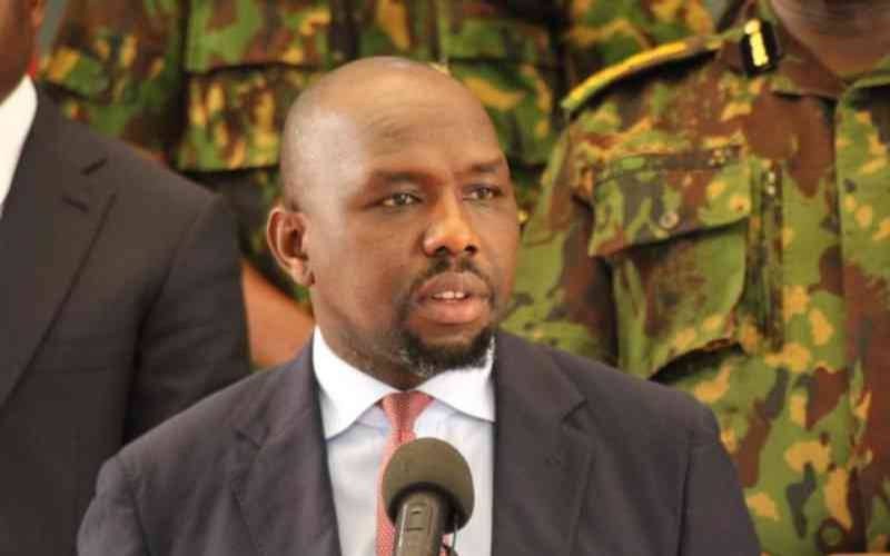 Murkomen orders for operation in five counties