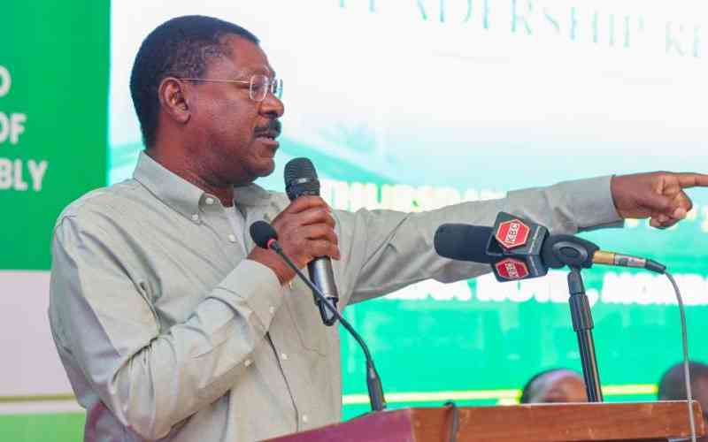 Wetang'ula, clergy raise concern over culture of hiring goons to disrupt rallies