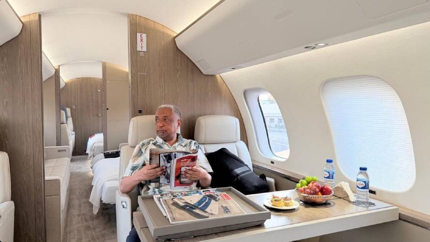 AUC Chair clarifies private jet photo amid criticism over optics