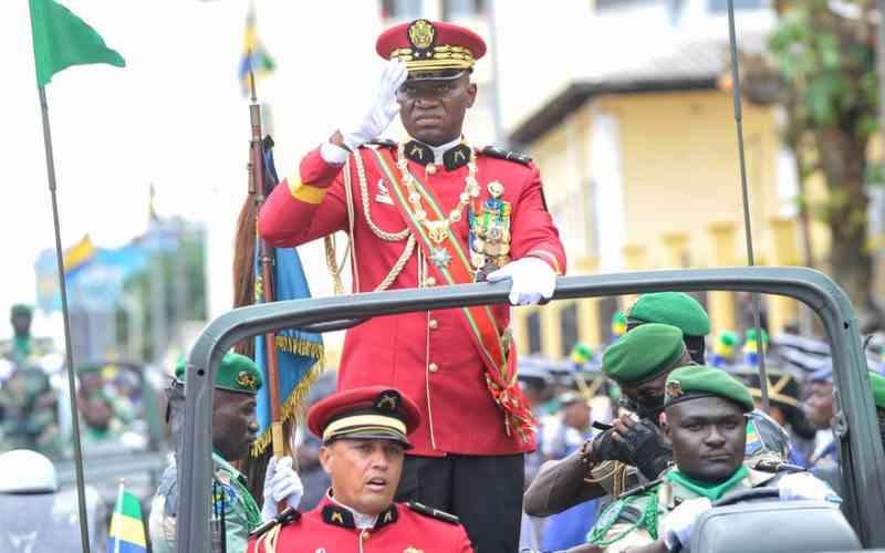 Gabon swears in ex-junta chief Oligui as president