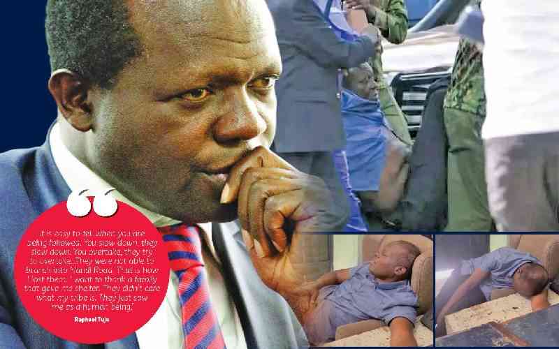 Day of drama: Tuju resurfaces as police swarm Karen home
