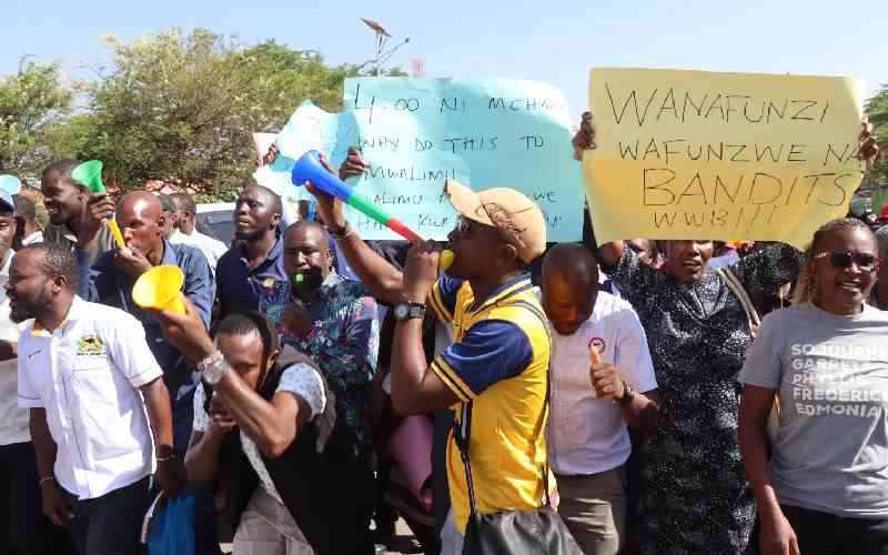 Isiolo teachers take to the streets after murder of colleague