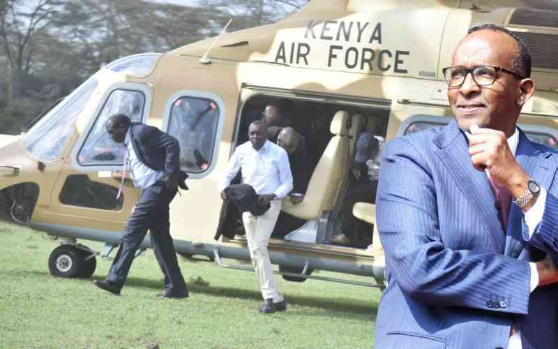 Duale bans politicians from using KDF choppers
