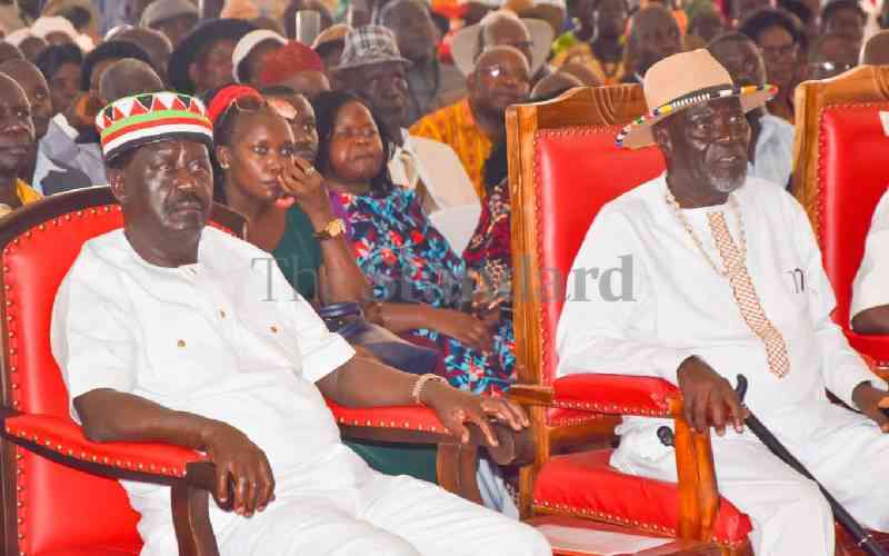 Photos: Odinga at Luo Elders Council Chair coronation