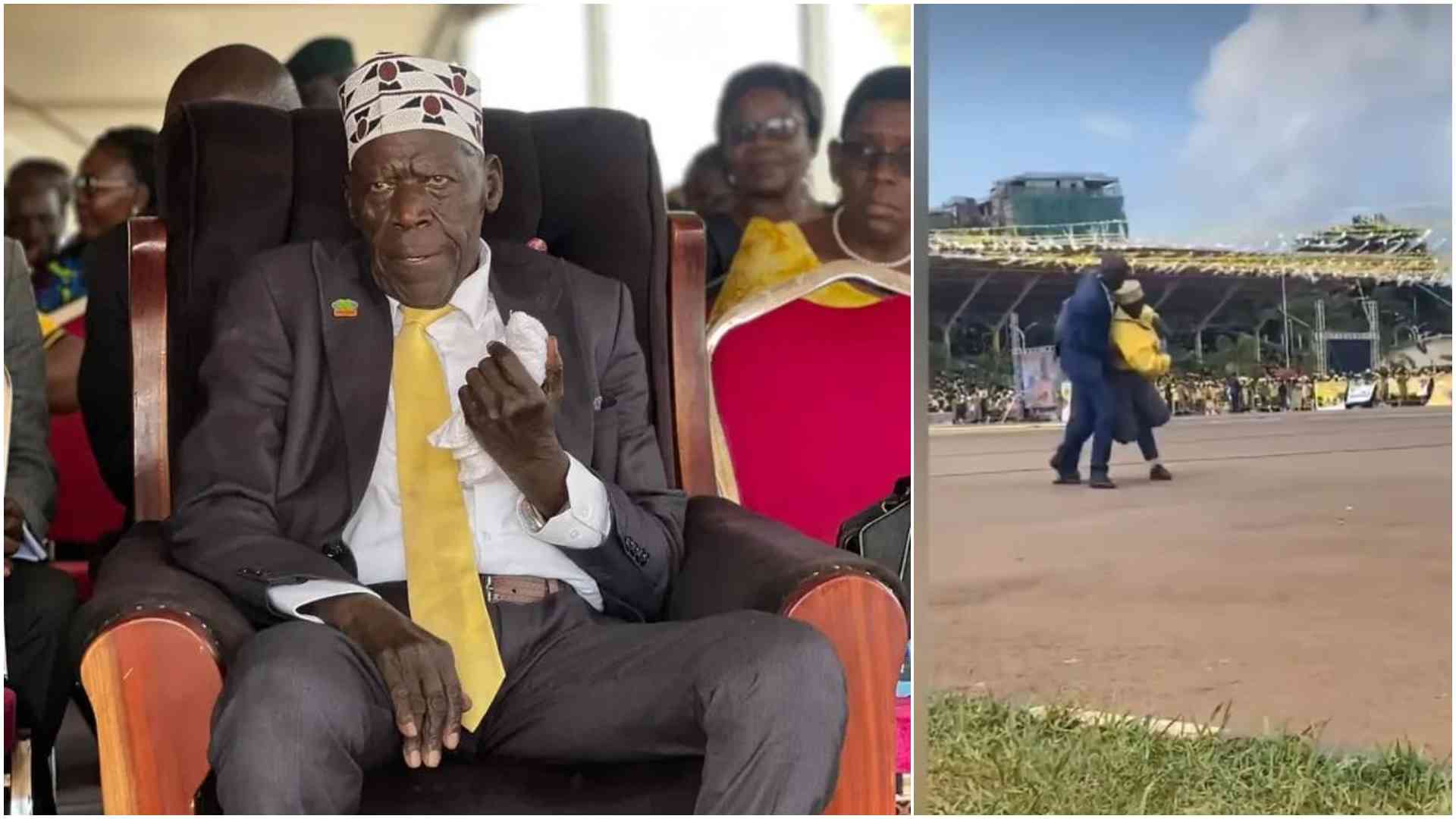 Security rushes to rescue Veteran Ugandan General Moses Ali after he collapsed