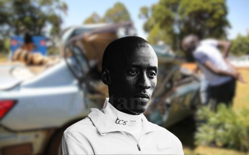 Kiptum panicked and sped into a ditch, crash survivor tells police