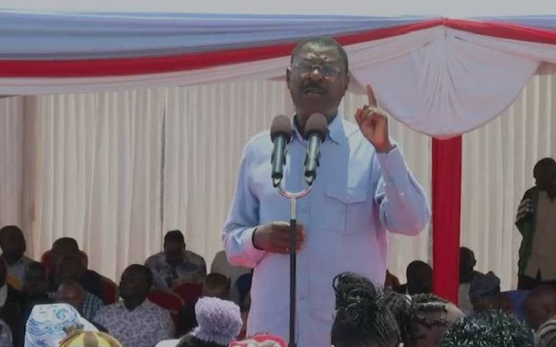 Back Ruto to secure development projects, Wetang'ula tells Western residents