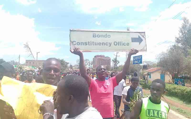 Two shot in Rongo as mass protests turn ugly