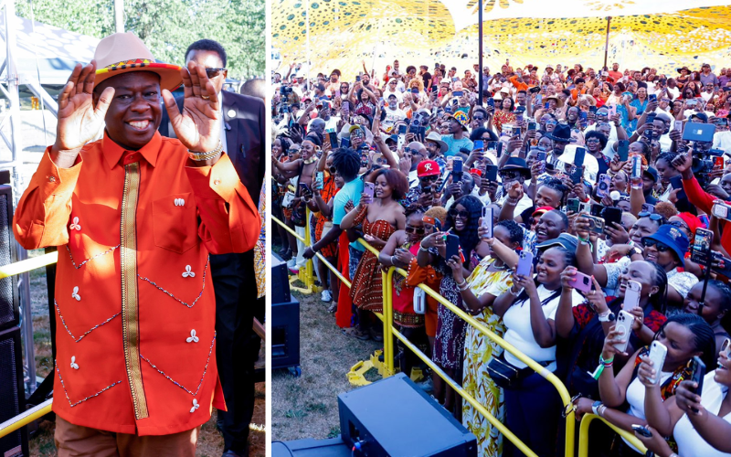 Rigathi Gachagua leads 'wantam' chants at Ngemi Cia Ruraya festival in Seattle, USA