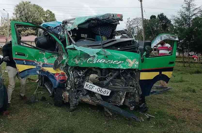 Matatu-trailer collision in Nyamira leaves eight dead, seven injured