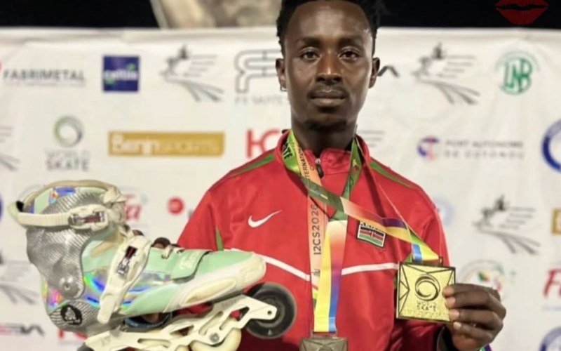 Outrage over gov't neglect after Kenyan skater Kelvin Kiarie wins big solo in Benin