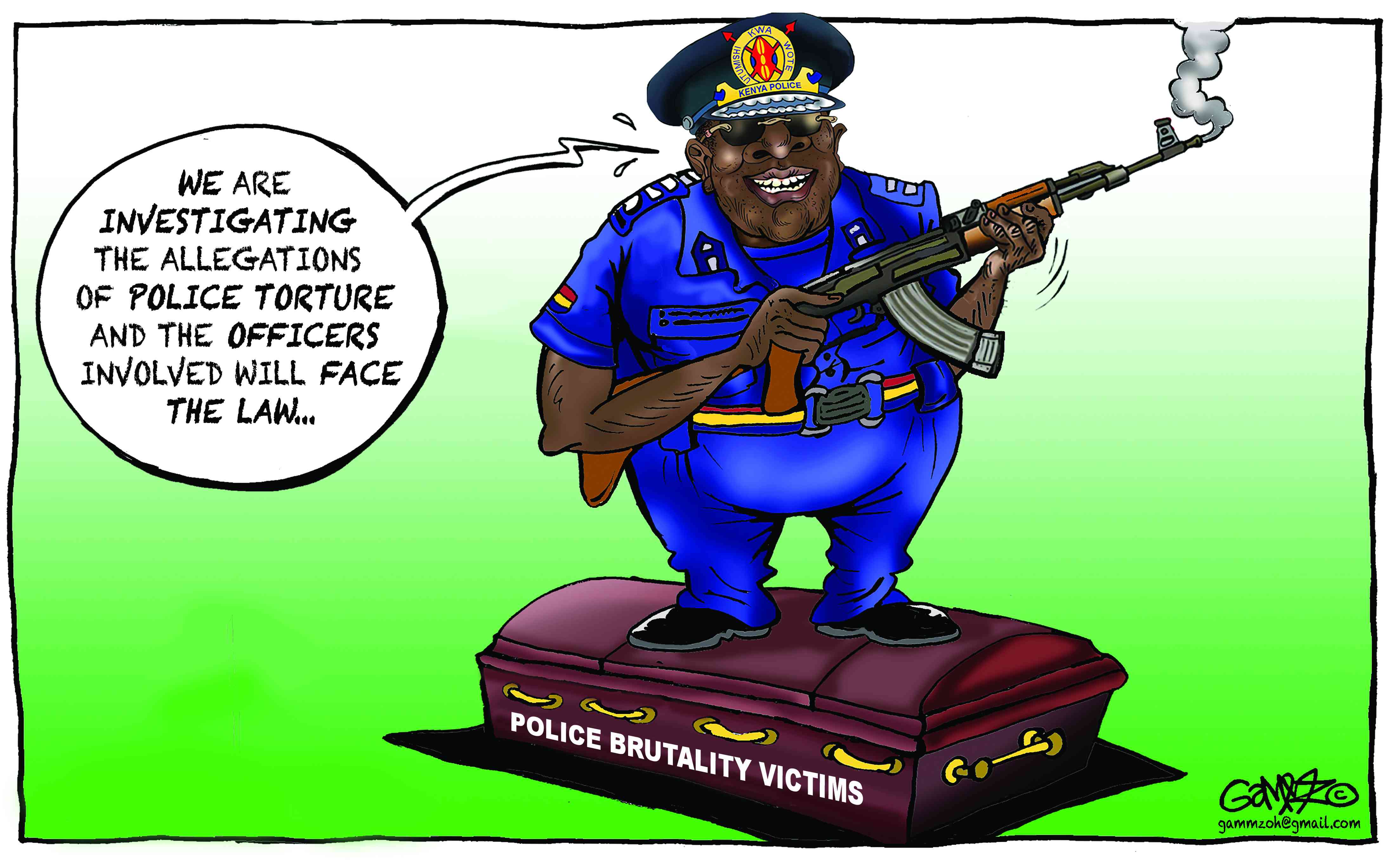 Police brutality...