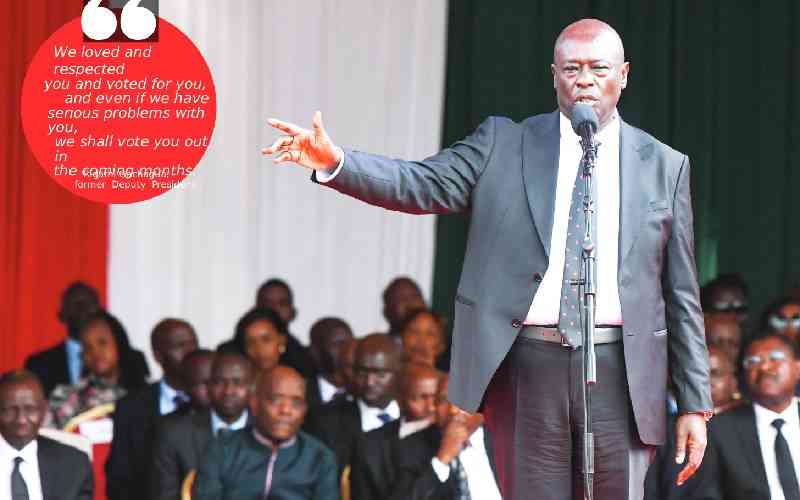 Ruto falls back on calls for decorum as 'wounded' Gachagua turns event into his own stage