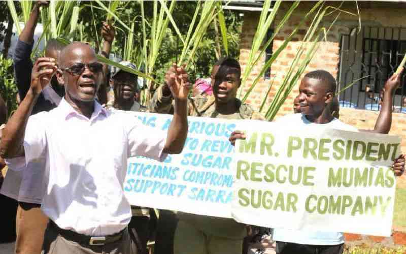 Furious protesters accuse Kenya Sugar Board of bias over Mumias Reopening