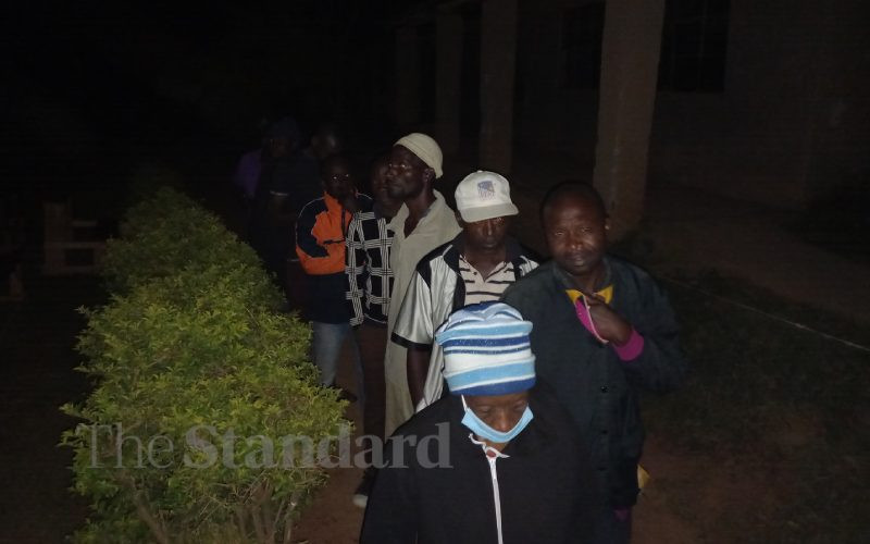 Vihiga's early risers in queues, counting minutes to vote