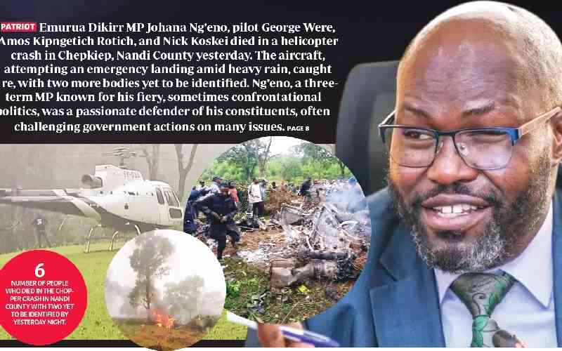 'Ngong': Fearless, controversial MP dies in chopper crash