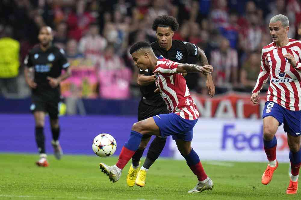 Brugge draws with Atletico Madrid, advances in Champions League
