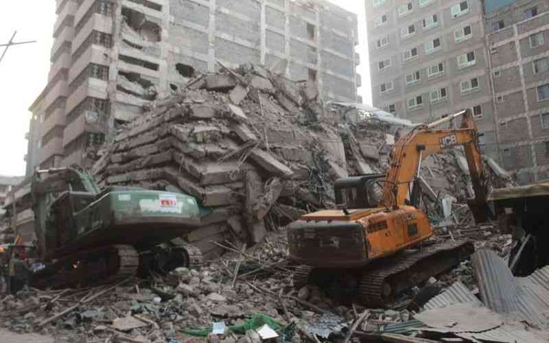 Dismembered body of a woman recovered from the rubble in Eastleigh