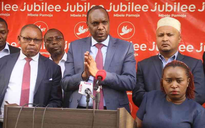 Court order halts Kega faction's bid to take over Jubilee party