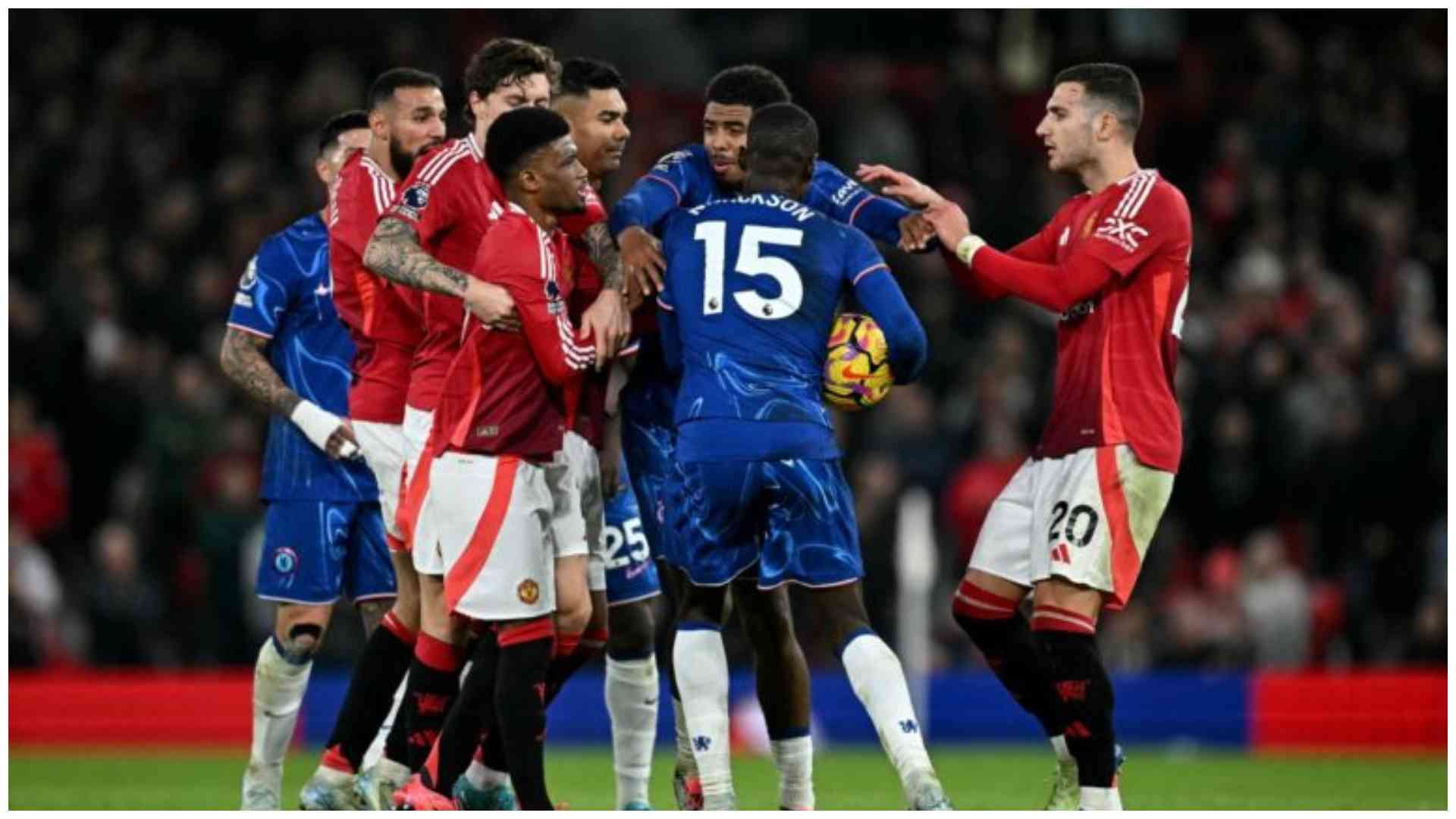 Caicedo cancels Fernandes' strike as Chelsea hold Man United at Old Trafford